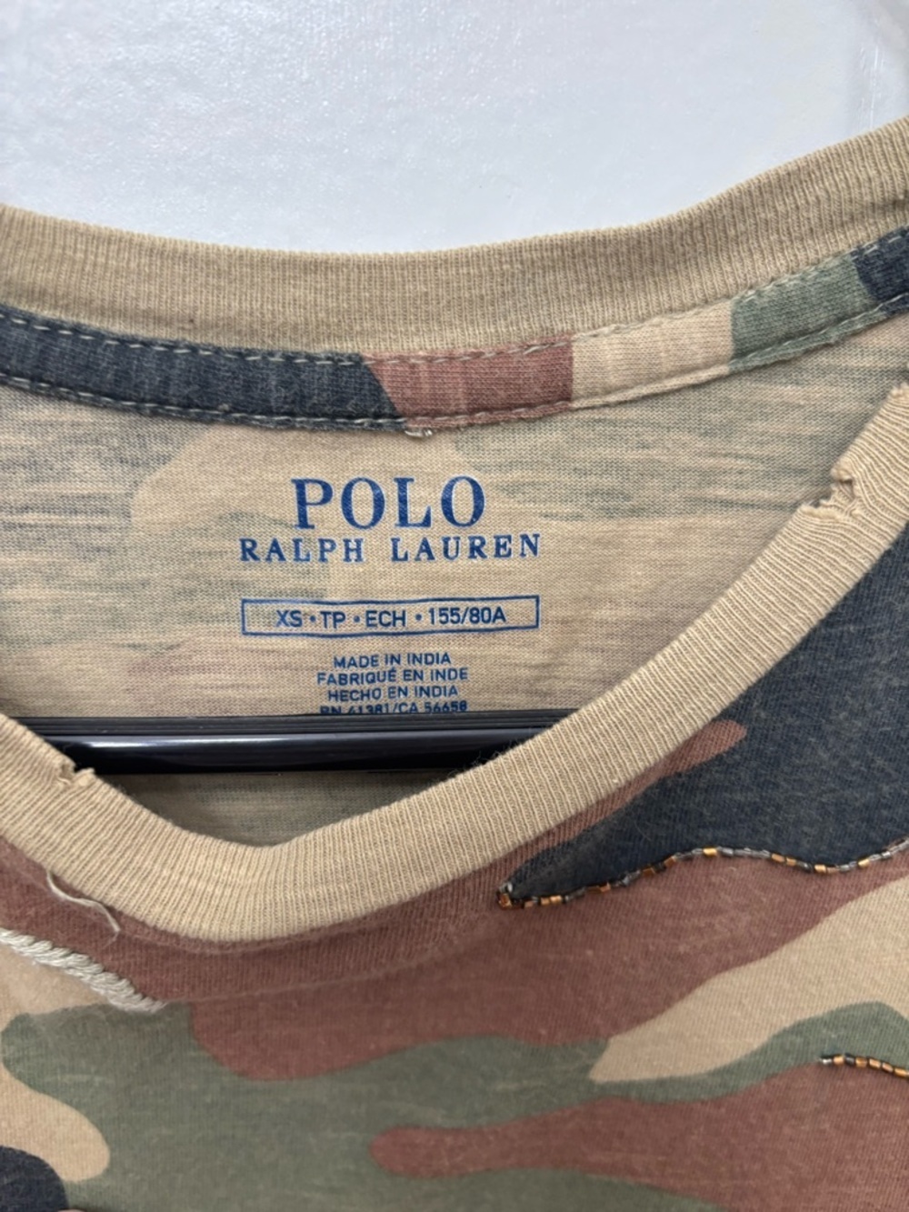 Polo by Ralph Lauren Camo Tee in Green/Tan/Black - Picture 3 of 11